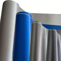 Brushed Metallic Aluminum Vinyl Wrap DIY Car Styling
