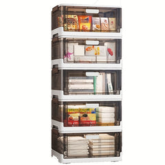 Foldable Shoes Storage Drawer Box with Doors Portable Storage Box