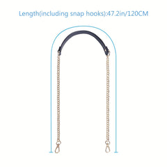 Metal Strap for Shoulder Bag Lightweight Reusable Strap