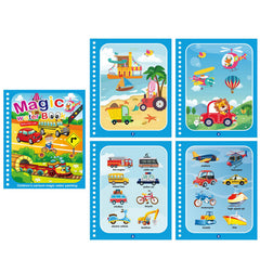 Water Coloring Book Paint With Water Cartoon Animal Dinosaur Vehicle Alphabet