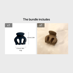 Matte Solid Hair Claw Clip Non Slip Strong Hold Grip Hair Jaw Clip