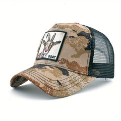 Unisex Camouflage Baseball Cap Animal Embroidery