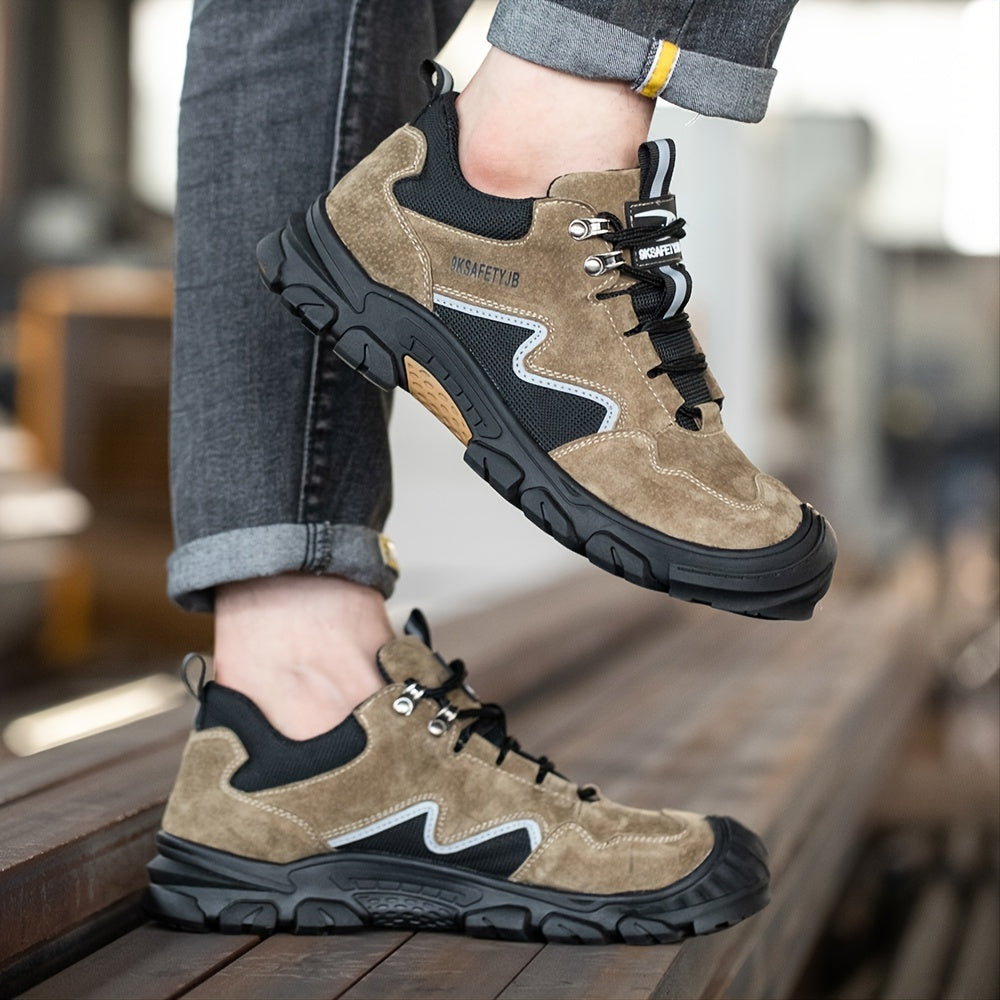 Men's High Top Mesh Safety Shoes with Steel Toe