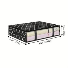 Underbed Storage Box Lightweight Zipper Organzier Clothes Container