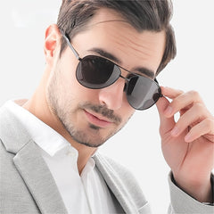 Men's Stainless Steel Polarized Sunglasses