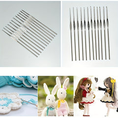 8pcs Small Sweater Needles Lace Crochet Needles DIY Wool Thread Weaving Needles
