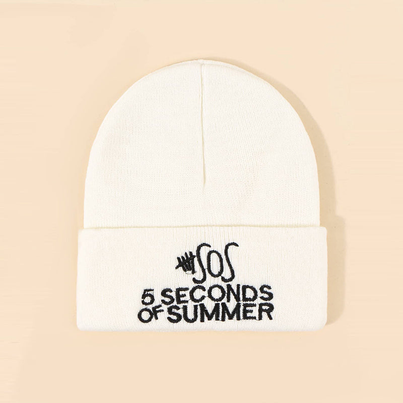 Embroidery Letter Knit Hat Woolen Hat Hip hop Cap Unisex