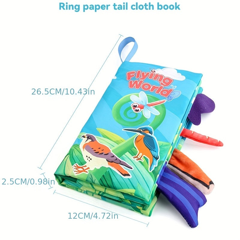 Baby Cloth Crinkle Soft Books, Sensory Stroller Toys, Tummy Time Toys