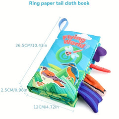 Baby Cloth Crinkle Soft Books, Sensory Stroller Toys, Tummy Time Toys