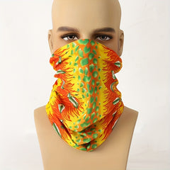 Men's Orange Neck Gaiter for Sports