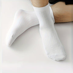 10 Pairs Men's Crew Socks Breathable Comfy Casual Outdoor Unisex Socks