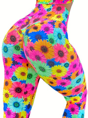 Floral Print High Waist Yoga Leggings