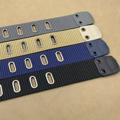 Men's Flat Hole Alloy Pin Buckle Nylon Belt