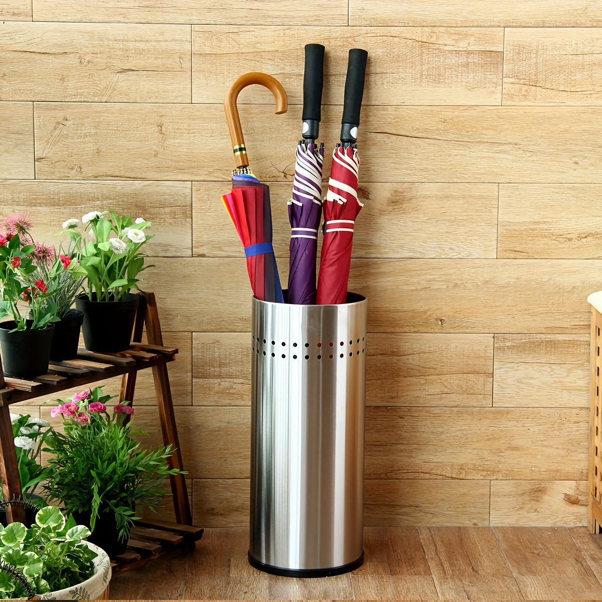 Metal Entrance Door Umbrella Storage Bucket Commercial Universal Umbrella Bucket