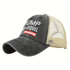 Letter Embroidery Trucker Hat Mesh Baseball Cap for Women & Men