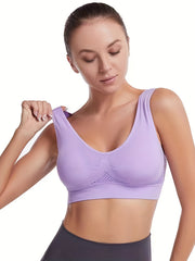 3pcs Wireless Sports Bras - Comfy & Breathable Workout Bra