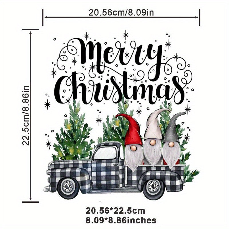Festive Christmas Tree Iron-On Transfer For DIY Clothing