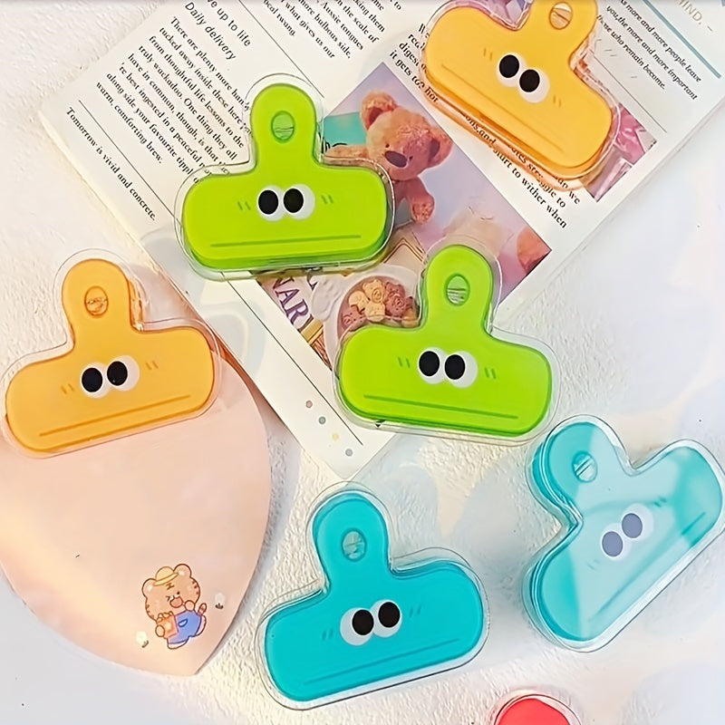 8pcs Transparent Acrylic Storage Clips for Office Stationery and Bookmarks