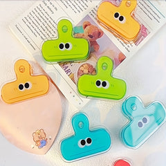 8pcs Transparent Acrylic Storage Clips for Office Stationery and Bookmarks