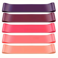 5pcs Resistance Bands Set Elastic Yoga Stretching Exercise Bands