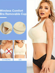 Wirefree Push Up Sports Bra for Yoga and Fitness