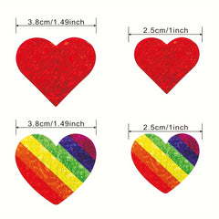 500pcs Love Sticker Sealing Sticker 8 Patterns Adhesive Label