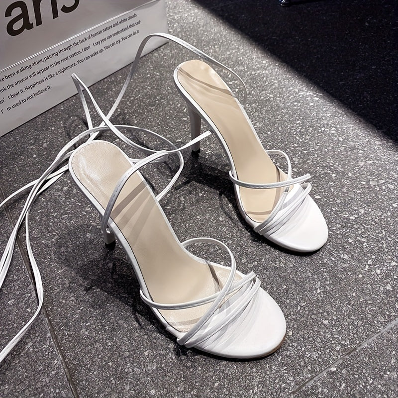 Stiletto Heeled Lace Up Pumps Women's Summer Shoes