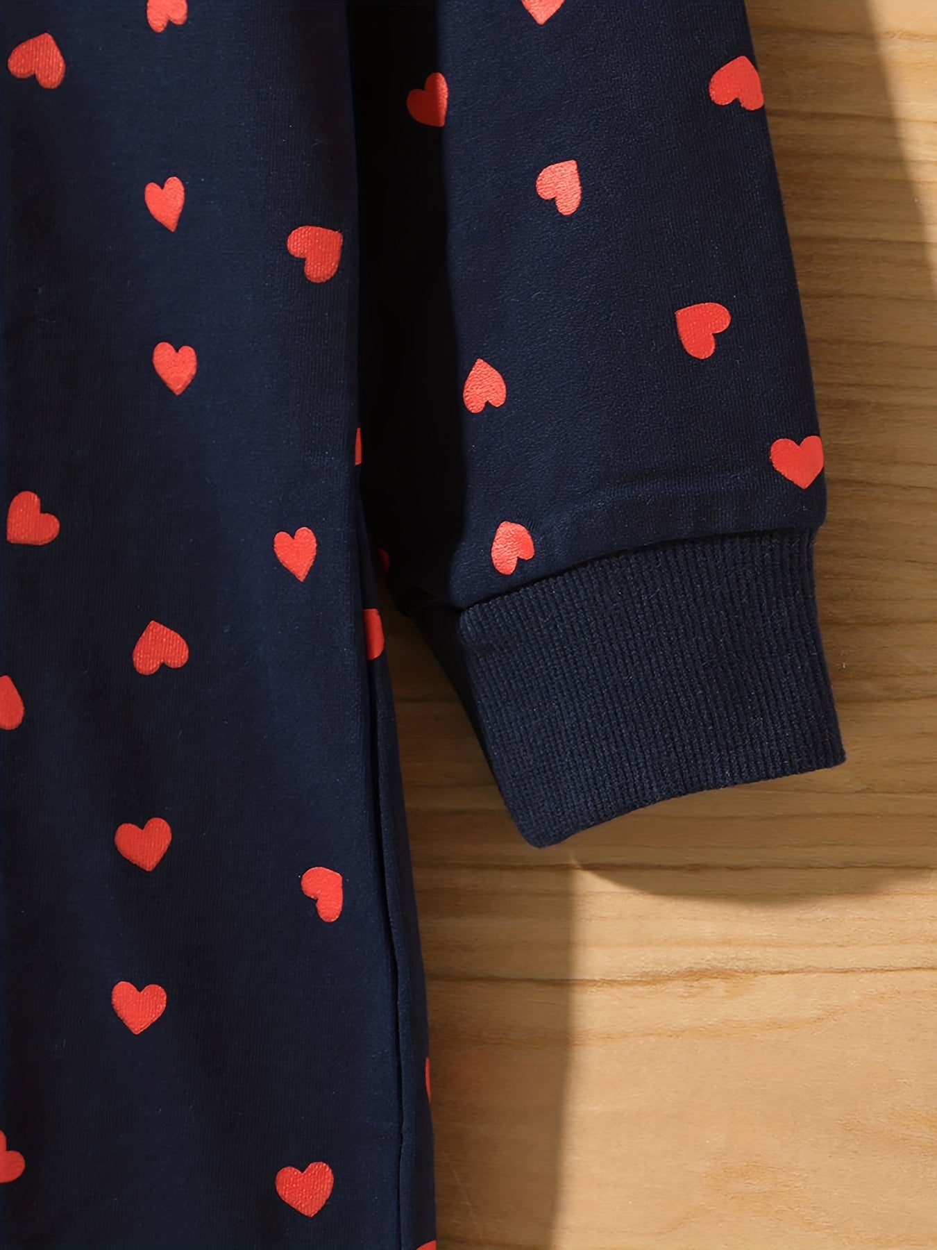 Girls Hearts Hooded Pullover Dress for Spring and Autumn
