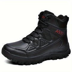 Men's High Top Military Style Hiking Boots Non-Slip Lace Up Shoes