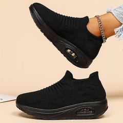 Women's Breathable Knit Slip-On Sneakers Lightweight Shoes