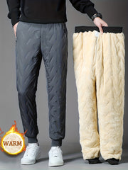 Men's Fleece Sports Joggers Casual Waterproof Thermal Pants