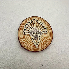 10pcs Sliced Pendant Wooden Earring Jewelry Necklace Making Tool Carving Hanging