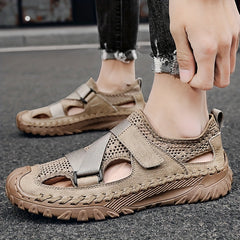 Men's Slip on Sandals Durable Non Slip Outdoor Hiking Trekking Sandals