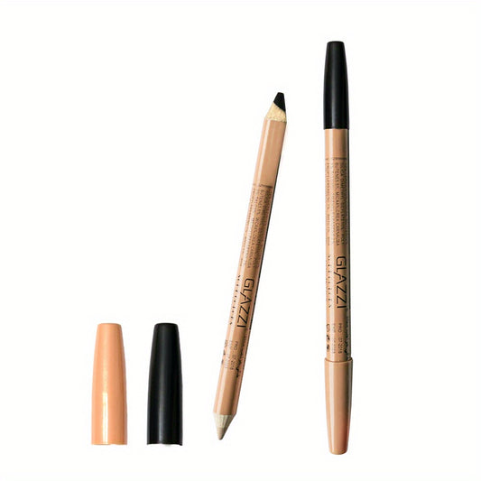 Dual Head Eyeliner Eyebrow Pen Smudge Proof Beige Concealer Pen