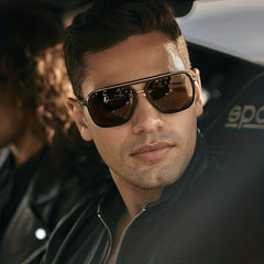 Men's Square Frame Vintage Toad Sunglasses Casual Sun Glasses