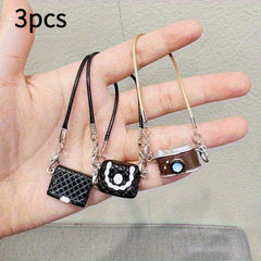 Mini Doll Tote Set Resin Accessories Mixed Colors Stylish for Backpacks Handbags