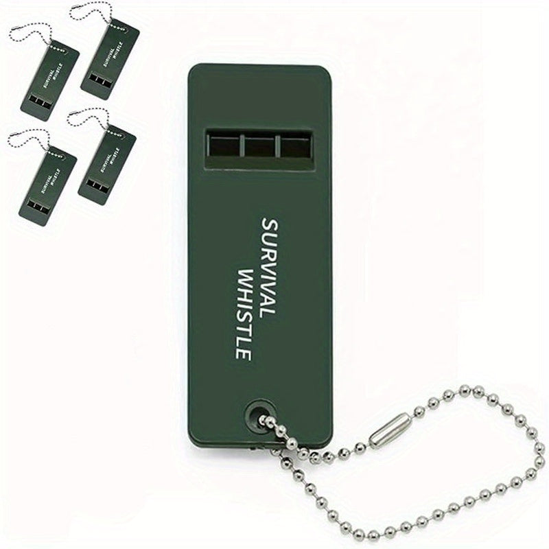 5pcs Tri Band Survival Whistle Portable Lifesaving Whistle
