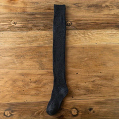 Solid Thigh High Socks Over Knee Women's Stockings Warm Hosiery