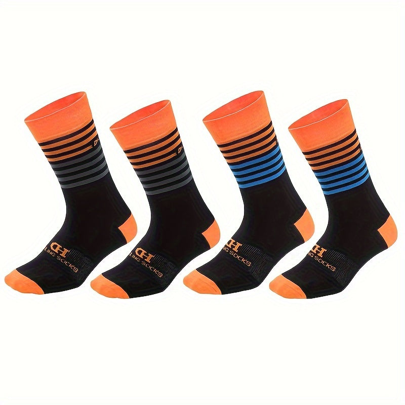 Cycling Sport Socks Breathable Crew Socks For Running Basketball