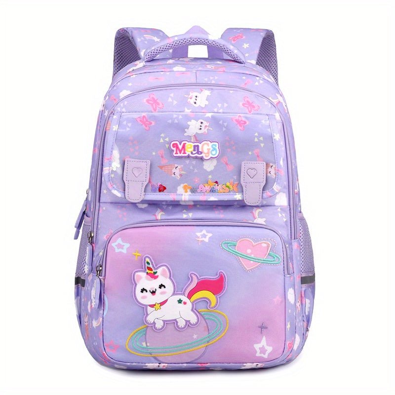Kids Schoolbag w/ Spine Protection Large Capacity Backpack