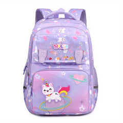 Kids Schoolbag w/ Spine Protection Large Capacity Backpack