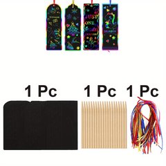Rainbow Scratch Bookmarks Kit for Kids