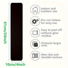 2pcs Non Slip Stair Treads Outdoor Tape For Safety & Stability