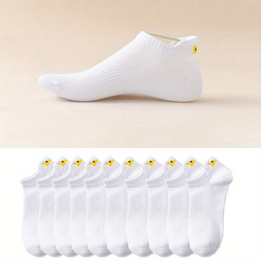 10 Pairs Teenager Short Ankle Socks With Monster Grips