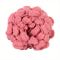 Colorful Thick Ball Yarn Rainbow Pom Pom Polyester Yarn 130g 25m 984in