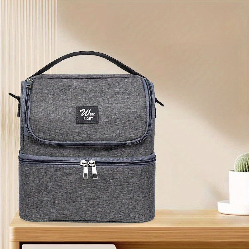Double Layer Insulated Bag w/ Shoulder Straps