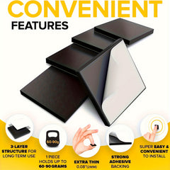 Self Adhesive Magnetic Squares 4.5x4.5 - Flexible Sticky Magnets