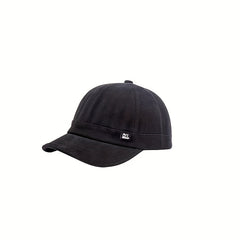 Short Brim Vintage Baseball Cap Classic Solid Dad Hat Lightweight Adjustable Sun
