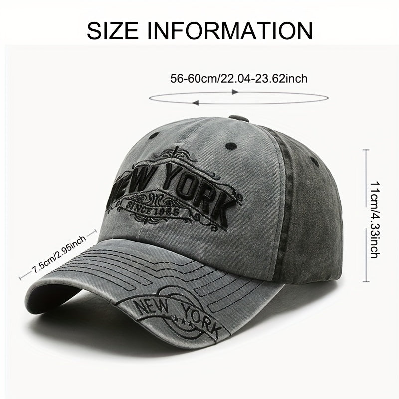 Vintage New York Embroidered Baseball Cap