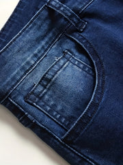 Slim Fit Ripped Cotton Jeans Mens Casual Street Style Distressed Mid Stretch Den